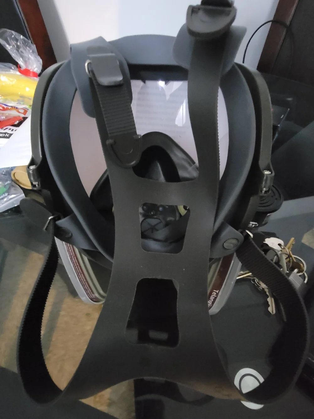 3M 6900 Protective Respirator Mask with Dual Cartridges - Gray